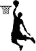 EmmiJules Wandtattoo Basketball-Spieler Basketballer (60cm x 45cm) - mit Namen möglich - Made in Germany - in verschiedenen Farben und Größen - Junge Sport Wandaufkleber Wandsticker
