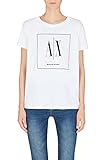 Armani Exchange Women's Basics by Armani T-Shirt, Optic White, Extra Small