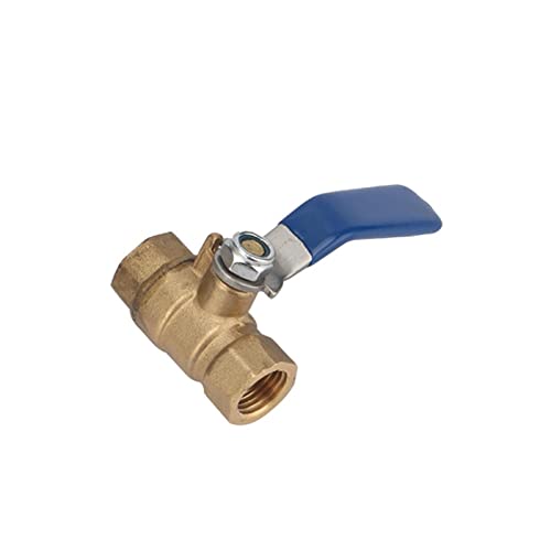 Válvula de bola de latón 1/4" hembra para conectar tuberías de fontanería 2