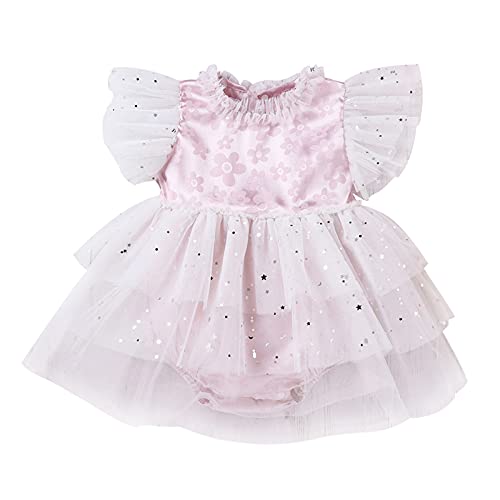 Dinnesis Combinaison de pluie pour bébé avec nœud papillon et hochet pour fille - Pour bébé - Taille :, Rose, Taille Unique
