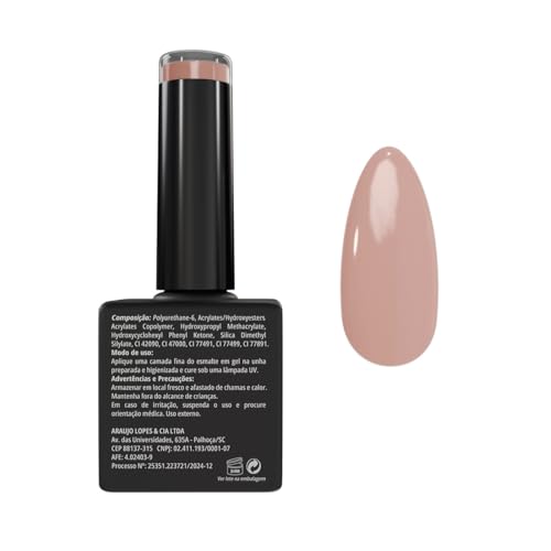 Esmalte em Gel, Nude Clássico, 8ml, Fórmula HEMA-Free - American Burrs Nails