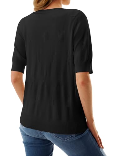GKBK Women Cropped Short Sleeve Cardigan Lightweight Spring Summer Business Casual Office Knit Sweater 2026 - image 6