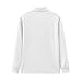 Shunking Mens Textured Sweatshirts Classic Basic Solid Casual 1/4 Zip Pullover Fashion Tops Trendy Polo Shirt Long Sleeve (White, 3XL)
