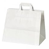 Kuchentragetasche weiß - Packung á 25 Stück - Format: 32 x 17 x 27cm