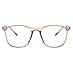 Unisex Glasses Frame Fashion Clear Red Rectangle Full Frame Decoration Prescription Glasses
