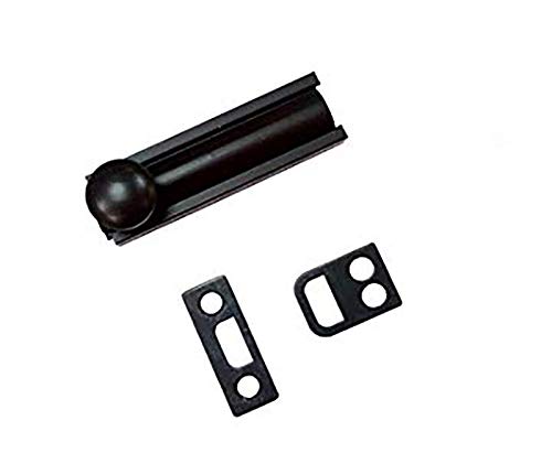 QCAA Solid Brass Surface Bolt, 2", ORB Oil Rubbed Bronze, 1 Pack, Made in Taiwan — image 1
