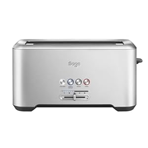 Sage – The ‘A Bit More’ Toaster 4 Slice With Wide Slots – 5 Settings Including A Bit More, Fruit Bread, Crumpet & Frozen – Brushed Stainless Steel