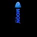 Moon Glow - Blacklight Neon UV Lipstick 0.16oz - Pastel Blue – Glows brightly under Blacklights/UV Lighting!
