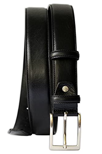 Mens Plain Smooth Italian Dress Leather Belt3