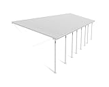 Canopia by Palram Terrassenüberdachung Alu Feria 3X11.55 Polycarbonat Hohlkammerplatten Pergola 1156 x 300 cm Weiss zur Überdachung ihrer Terrasse