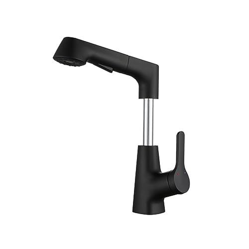 Robinet de lavabo extractible pour rincer la vasque sans éclabousser