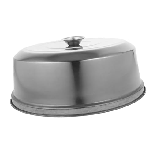 POPETPOP 加厚ステンレス製蒸し器カバー ハンドル付き 蒸篭蓋 スチームキャップ 多用途 食品蒸し皿用 家用 業務用 対応