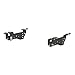 CURT 16448 5th Wheel Installation Brackets, Select Ford F-250, F-350, F-450 Super Duty, CARBIDE BLACK POWDER COAT