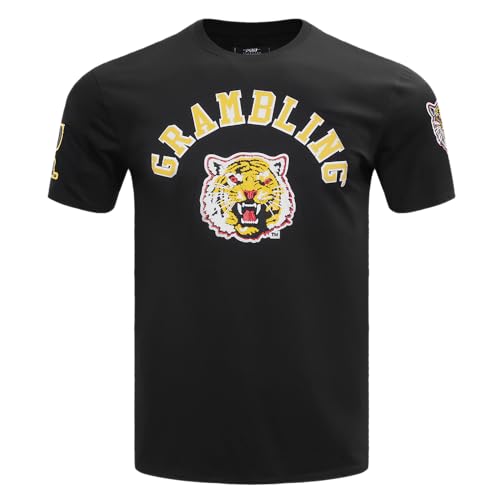 Pro Standard Mens Grambling State University Classic Chenille Short Sleeve Tee Black XL