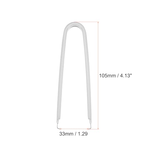 Image of HARFINGTON 10Pcs IC Chip Extractor IC U Shape Puller Stainless Steel with Insulated Vinyl Grip Motherboard Circuit Board Component Puller Chip Extractor for PCB Removal Tool, White