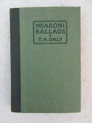 T. A. Daly McARONI BALLADS & OTHER VERSES Harco... B089KP4WP2 Book Cover