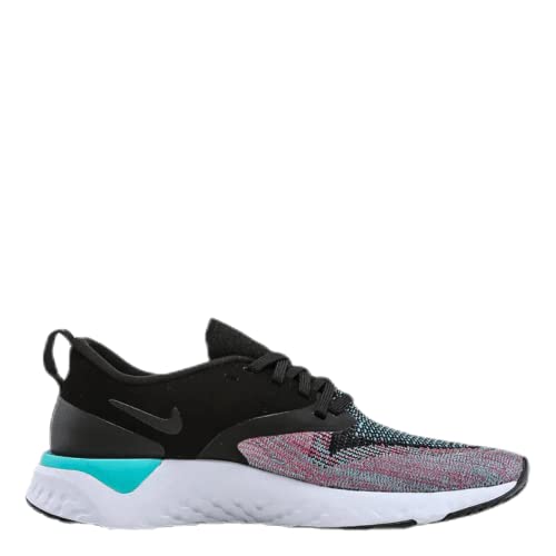 Nike W NIKE Odyssey React 2 Flyknit, tênis feminino de atletismo, multicolorido (Preto/Preto/Hyper J