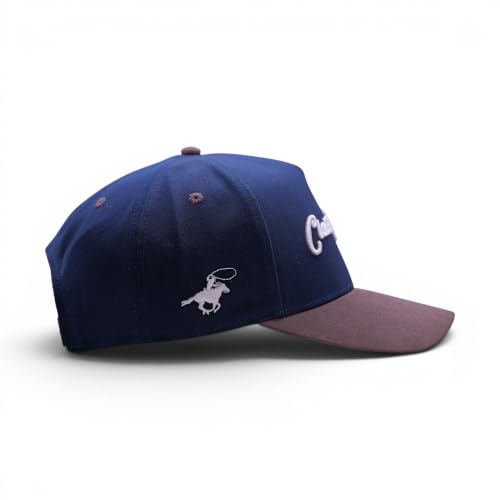 Image of Western Cap - Solid Back Adjustable Snap Back Hat for Men and Women - Ideal for Outdoors and Everyday Wear