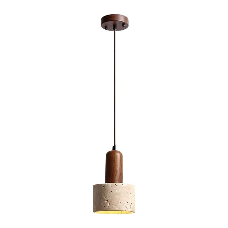 Lustre en bois moderne E27 suspension design ferme pour salon