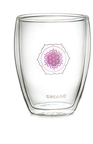 Creano Set di 2 Bicchiere Termico fiore della