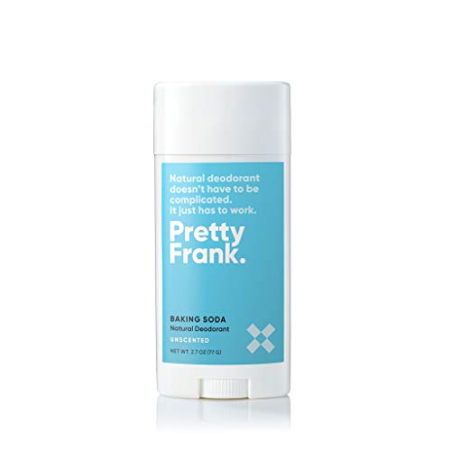 Pretty Frank Natural Deodorant - No Aluminum Deodorant for Women, Men, Teens, & Kids – Paraben Sulfate Free Solid Deodorant Featuring Shea Butter, Coconut Oil, Vitamin E & Baking Soda (Unscented)