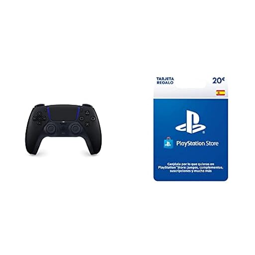 Sony Playstation 5-Mando inalámbrico DualSense Midnight Black-Exclusivo para PS5+Tarjeta Prepago PSN 20€ | Ya disponible en tu tienda friki favorita! En mundofriki.es!