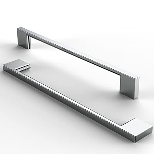 FURNIWARE Pack of 5 Furniture Handles, Cupboard Handles, Kitchen Handles, Chrome-Plated Furniture, Drawer Handles
