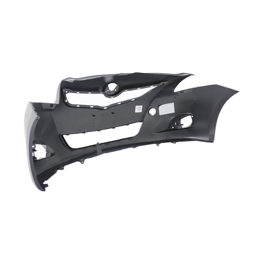 Image of FitParts Compatible with Toyota Yaris 2007-2012 Front Bumper Cover | Primed, With Fog Light Holes, Without Parking Sensor Holes, Sedan, Ready to Paint, OEM 5211952934, TO1000321
