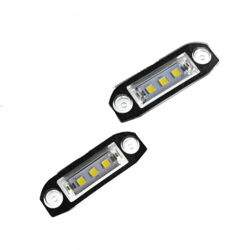Piloto de matrícula de alta visibilidad para Volvo V50 V70 C70 y S60 luz trasera sin error