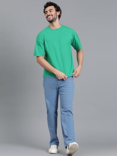 Image of KOTTY Men's Solid Oversized Fit T-Shirt