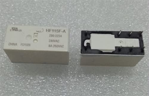 Relais HF115F A 230 1ZS3AF composant électronique 8 PIN 5 pièces