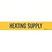 Brady 7127-1HV, 93407 Self-Sticking Vinyl Pipe Marker, (Pack of 25 Cards)