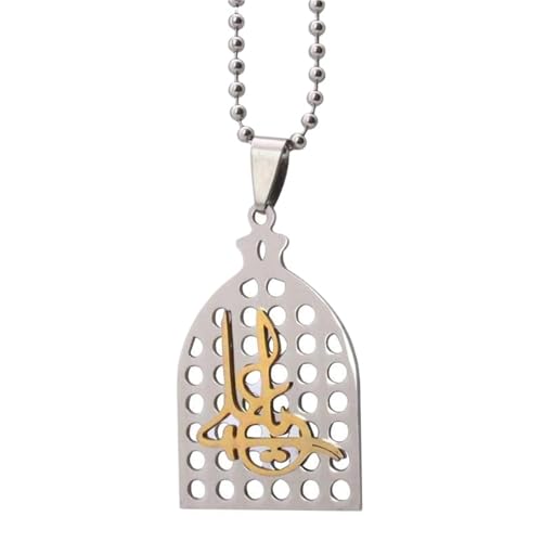 ISLAM YA ALI �V�[�A�h�C�X�������k�X�e�����X�X�`�[���y���_���g&�l�b�N���X(With the chain 60 cm)