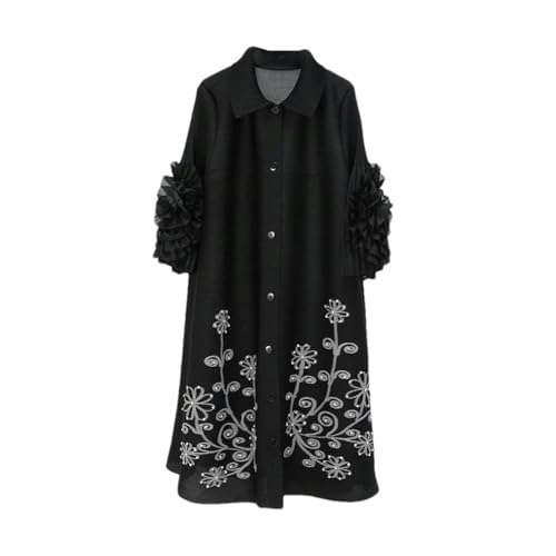 Robe plissée style chinois chic avec revers boutonné femme