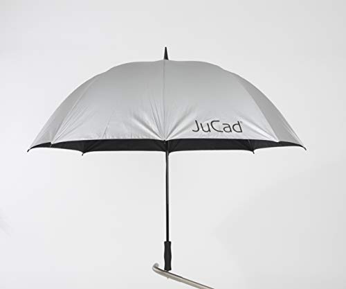 JuCad Golf Schirm Windproof mit Stift Silber