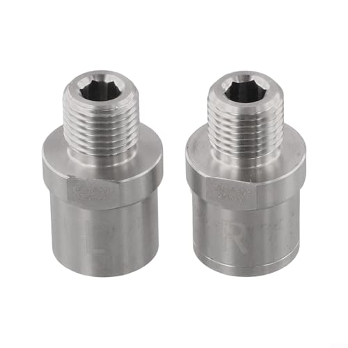 Adaptadores de pedal de bicicleta hechos de acero inoxidable 304, adecuados para pedales de 9/16 pulgadas y bielas de 1/2 pulgada