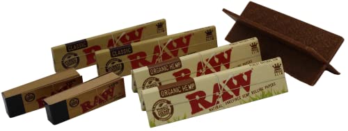 2 carnets de cartons, 2 carnets de feuilles king size Classic et 2 carnets de feuilles Organic + support cone Cover