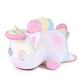 De múltiples fines: Las almohadas de felpa para gatos son adecuadas para todas las edades y son súper suaves y lindas, perfectas para el dormitorio, la sala de estar y la oficina. Cuando esté de mal humor, puede presionar la almohada de felpa. Una linda almohada para gatos te ayudará a aliviar el estrés en el trabajo.