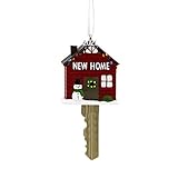 2021 New Home Key Ornament, Home Keepsake Christmas Tree Ornament Year Dated First Home Gifts Resin...