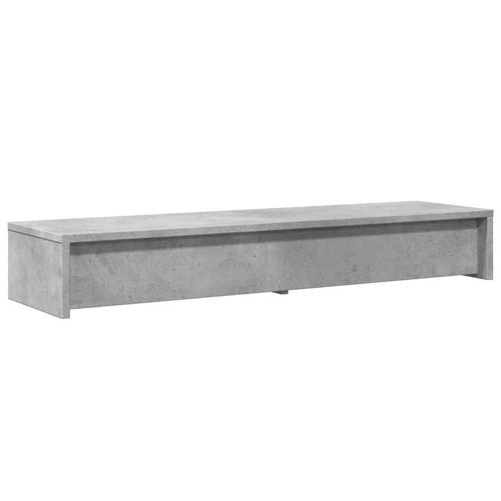 Generico Supporto Monitor con Cassetti Grigio 100x27x15 cm in Truciolato,Dispositivi elettronici,Accessori per dispositivi elettronici,Accessori per Computer,Rialzi e Supporti per computer-854673