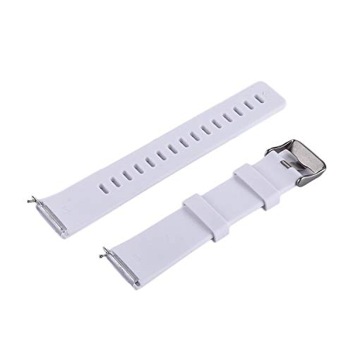 Pulseira Silicone para Fitbit Versa - Fitbit Versa 2 - Fitbit Versa Lite - Marca Ltimports (Branco)