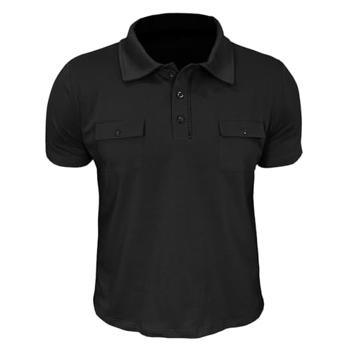 Polo de golf multipoches homme style tactique pour l'été