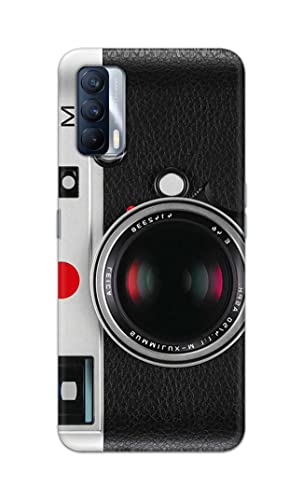 Image of Printed Hard Back Cover Case for Realme X7 Back Cover (Vintage Camera) -702
