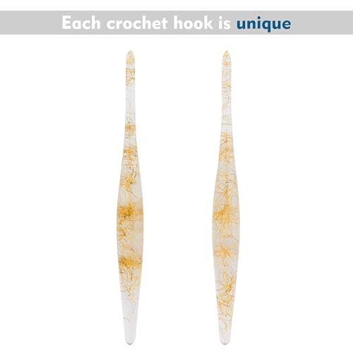 Ganchos de ganchillo ergonómicos Ommi de 17,7 cm para tejer sin dolor de mano 6