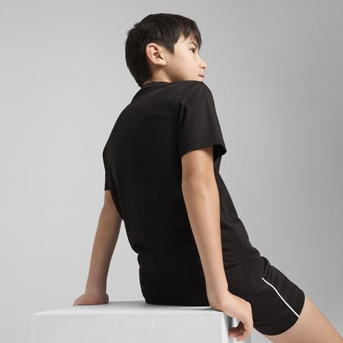 Image of Puma Boy Cotton Solid Regular Fit Tees