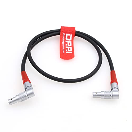 DRRI 4pin Male to 4pin Male Arri LBUS FIZ MDR Wireless Focus CFORCE Lens Motor Cable, RA 4P-RA 4P