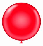 6 ft / 72 Inch Giant Jumbo Round Latex Climb-in Balloon (Premium Quality), Pack of 1, Red