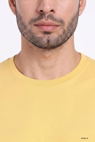 Image of EXCELLO Men's 100% Pure Cotton T-Shirt || Super Soft, Breathable, Premium Material.