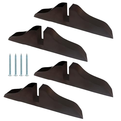 4pcs Folding Room Divider Stand, Folding Privacy Screen Holder Wooden