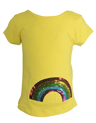Image of Unique Baby 2 Piece Girls Printed Leggings Outfit with Short Sleeve Shirt Kid and Toddler Clothes Set